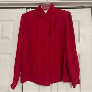NWT Christie & Jill womens red blouse size 12P